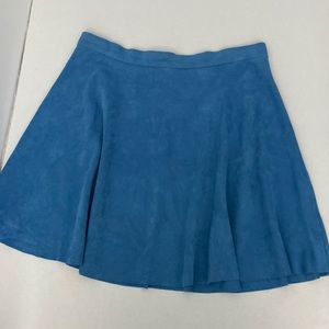 Blush Noir brand faux suede sky blue skirt size L